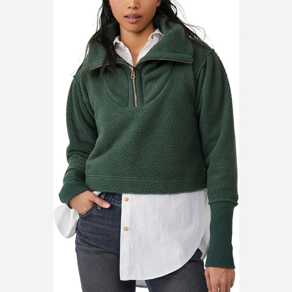 NWOT FREE PEOPLE PULLOVER POPPY SIZE L - Picture 3 of 3